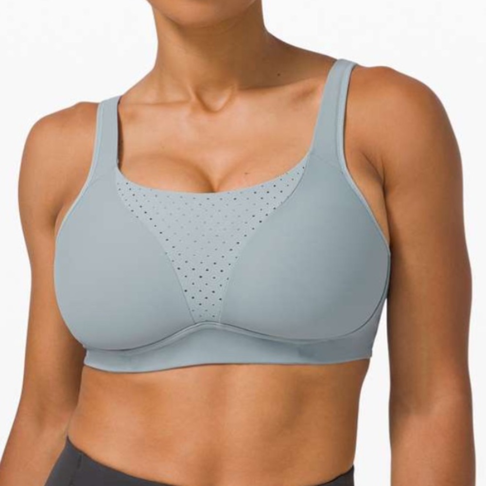 Lululemon Run Times Bra High Support Blue Cast 34DD